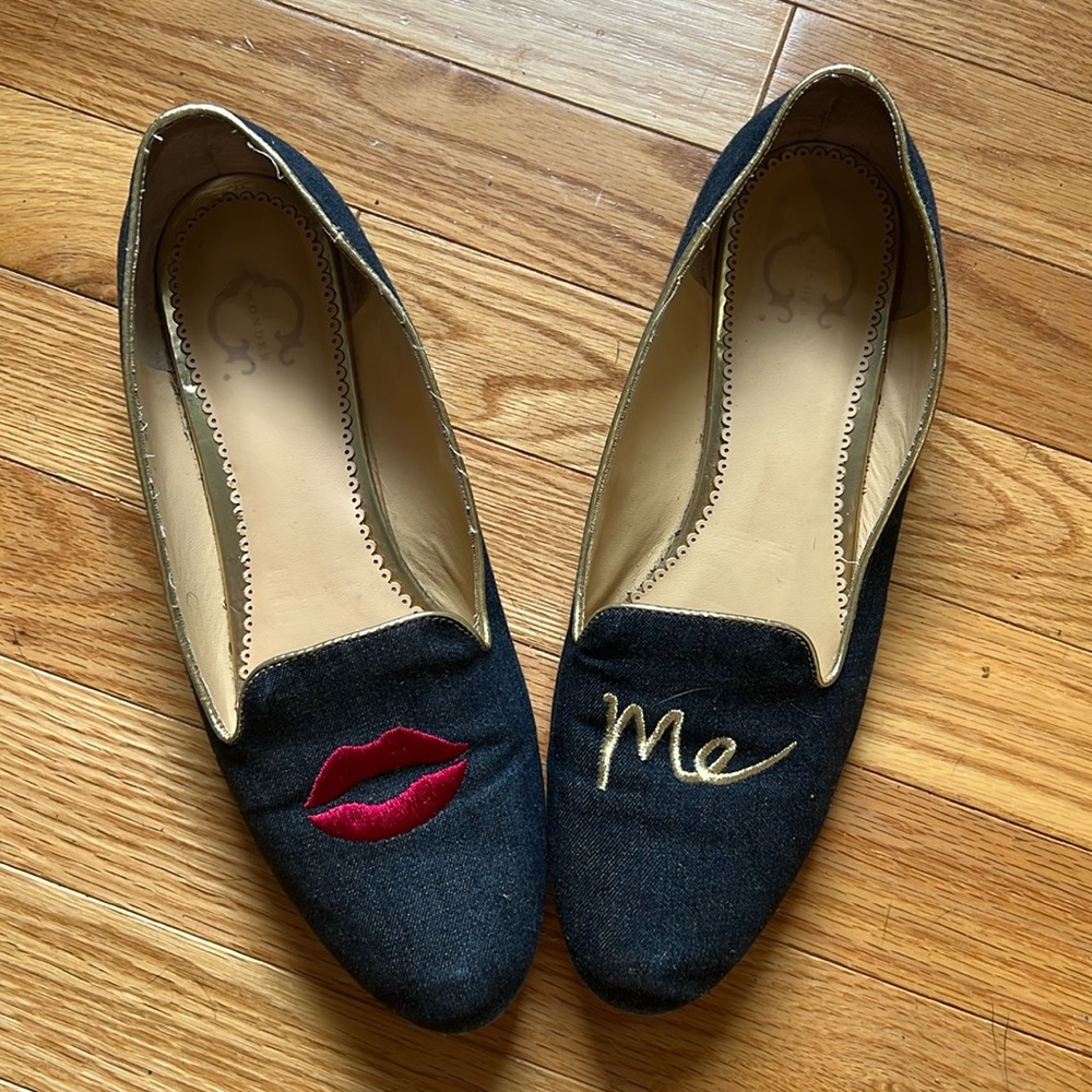 Vintage C Wonder Denim Loafers with 💋 Me